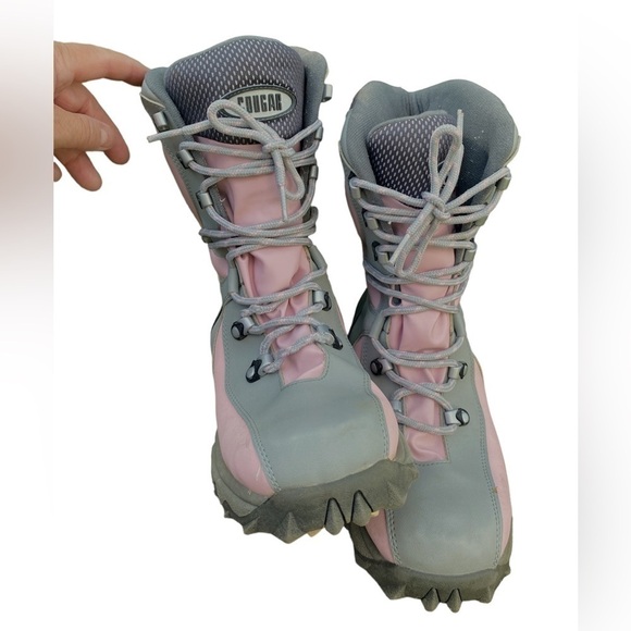 Cougar Snicker G Winter  Boots Women 9 PinklGray - Picture 10 of 12